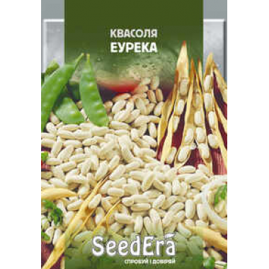 Насіння квасоля Еуріка кущова зернова (максипакет 30г) опис, характеристики, відгуки