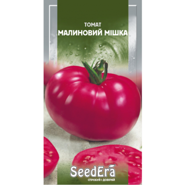 Насіння томат Малиновий мішка середньорослий засухостійкий великоплідний 200-300г (0,1г) опис, характеристики, відгуки