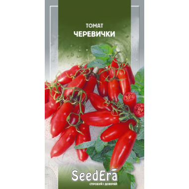 Насіння томат Черевички високорослий бурулька 100-150г (0,1г) опис, характеристики, відгуки