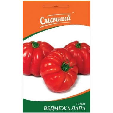 Насіння томат Медвежа лапа високорослий великоплідний 250-400г (0,2г) опис, характеристики, відгуки