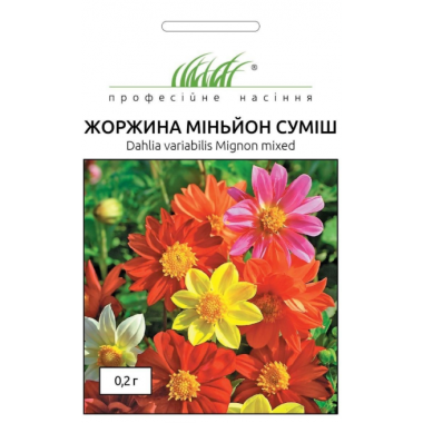 Семена георгина Миньон смесь (0,2г) описание, отзывы, характеристики