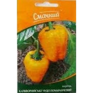 Семена перец Калифорнийское чудо оранжевый сладкий (0,3г) описание, отзывы, характеристики
